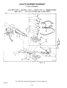 05 - 694670 Burner parts for Kitchenaid Dryer KGYE900SWH1 from AppliancePartsPros.com