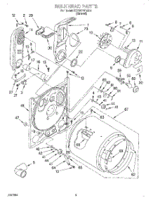 03 - Bulkhead parts for Kitchenaid Dryer KGYW778BAL2 from AppliancePartsPros.com