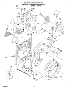 03 - Section parts for Kitchenaid Dryer KEYW870BWH0 from AppliancePartsPros.com
