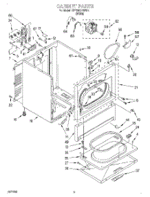 02 - Section parts for Kitchenaid Dryer KEYE677BWH3 from AppliancePartsPros.com