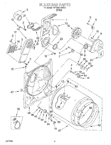 03 - Section parts for Kitchenaid Dryer KEYE677BWH3 from AppliancePartsPros.com