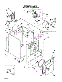 02 - Section parts for Kitchenaid Dryer KEYL400WWH0 from AppliancePartsPros.com