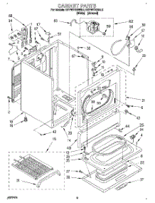 02 - Section parts for Kitchenaid Dryer KEYW770BWH0 from AppliancePartsPros.com