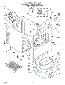 02 - Section parts for Kitchenaid Dryer KEYS700EZ0 from AppliancePartsPros.com