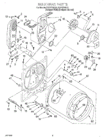 03 - Bulkhead parts for Kitchenaid Dryer KGYS700EQ1 from AppliancePartsPros.com