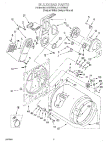 03 - Section parts for Kitchenaid Dryer KEYS700EQ1 from AppliancePartsPros.com