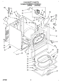 02 - Cabinet parts for Kitchenaid Dryer KGYE665BAL1 from AppliancePartsPros.com