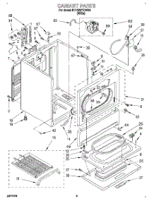 02 - Section parts for Kitchenaid Dryer KEYW977BWH0 from AppliancePartsPros.com