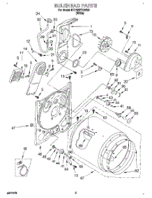 03 - Section parts for Kitchenaid Dryer KEYW977BWH0 from AppliancePartsPros.com