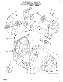03 - Section parts for Kitchenaid Dryer KEYE665BAL2 from AppliancePartsPros.com