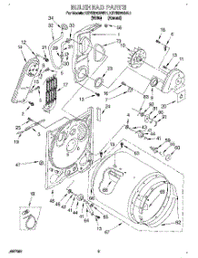 03 - Section parts for Kitchenaid Dryer KEYE870BAL1 from AppliancePartsPros.com