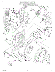 03 - Bulkhead parts for Kitchenaid Dryer KGYS700EZ0 from AppliancePartsPros.com