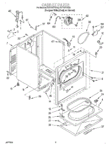 02 - Cabinet parts for Kitchenaid Dryer KGYS677EZ2 from AppliancePartsPros.com