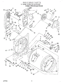 03 - Bulkhead parts for Kitchenaid Dryer KGYS677EZ2 from AppliancePartsPros.com