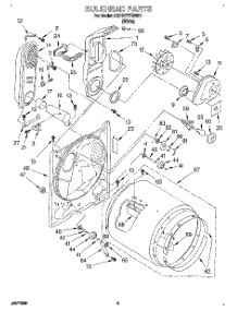 03 - Bulkhead parts for Kitchenaid Dryer KGYE777BWH1 from AppliancePartsPros.com