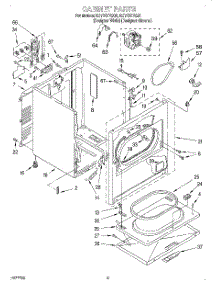 02 - Section parts for Kitchenaid Dryer KEYS677EZ0 from AppliancePartsPros.com