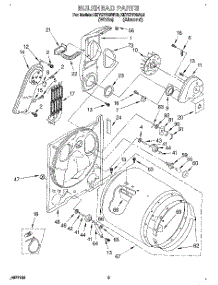 03 - Section parts for Kitchenaid Dryer KEYE770BWH0 from AppliancePartsPros.com