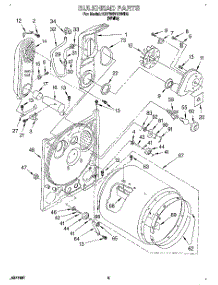 03 - Bulkhead parts for Kitchenaid Dryer KGYW877BWH0 from AppliancePartsPros.com