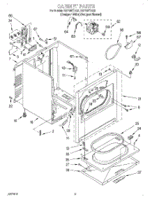 02 - Section parts for Kitchenaid Dryer KEYS677EZ2 from AppliancePartsPros.com