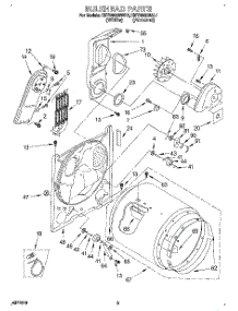 03 - Section parts for Kitchenaid Dryer KEYE665BAL1 from AppliancePartsPros.com