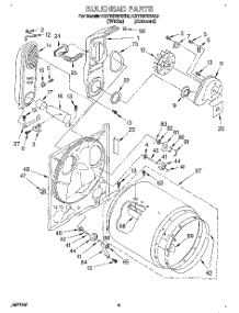 03 - Bulkhead parts for Kitchenaid Dryer KGYE670BWH0 from AppliancePartsPros.com