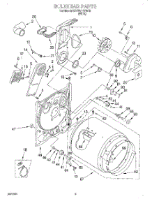 03 - Section parts for Kitchenaid Dryer KEYW777BWH2 from AppliancePartsPros.com