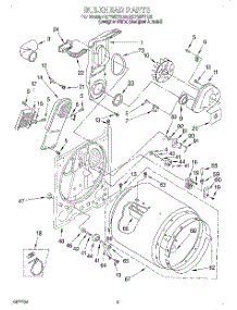 03 - Section parts for Kitchenaid Dryer KEYS977EQ0 from AppliancePartsPros.com