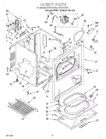 02 - Section parts for Kitchenaid Dryer KEYS777EZ0 from AppliancePartsPros.com