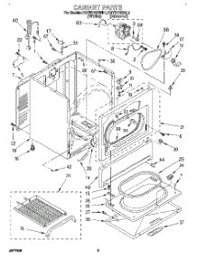 02 - Cabinet parts for Kitchenaid Dryer KGYE770BAL1 from AppliancePartsPros.com