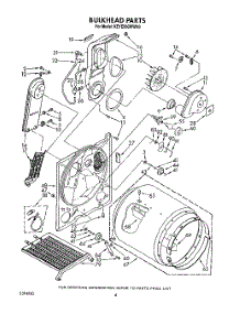 04 - Section parts for Kitchenaid Dryer KEYE960WWH0 from AppliancePartsPros.com