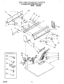 02 - Section parts for Kitchenaid Dryer KEYL510BWH1 from AppliancePartsPros.com