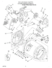 03 - Section parts for Kitchenaid Dryer KEYS677EZ1 from AppliancePartsPros.com