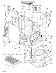 02 - Cabinet parts for Kitchenaid Dryer KGYE778BAL2 from AppliancePartsPros.com