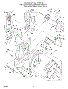 03 - Bulkhead parts for Kitchenaid Dryer KGYS850GZ0 from AppliancePartsPros.com