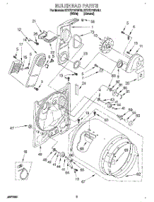 03 - Section parts for Kitchenaid Dryer KEYE770BAL2 from AppliancePartsPros.com
