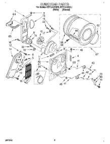 03 - Section parts for Kitchenaid Dryer KEYL510BAL1 from AppliancePartsPros.com