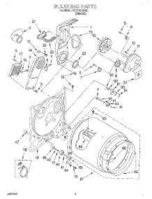 03 - Section parts for Kitchenaid Dryer KEYE678BAL1 from AppliancePartsPros.com
