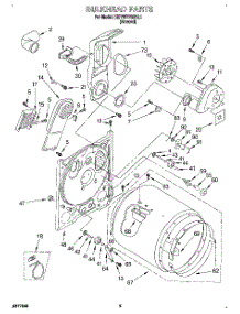 03 - Section parts for Kitchenaid Dryer KEYW778BAL1 from AppliancePartsPros.com