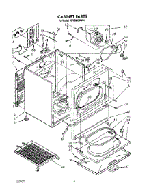 03 - Section parts for Kitchenaid Dryer KEYE860WWH1 from AppliancePartsPros.com
