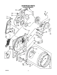 04 - Section parts for Kitchenaid Dryer KEYE860WWH1 from AppliancePartsPros.com