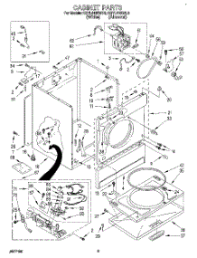 02 - Cabinet parts for Kitchenaid Dryer KGYL410BAL0 from AppliancePartsPros.com