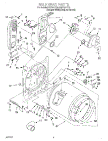 03 - Bulkhead parts for Kitchenaid Dryer KGYS677EQ0 from AppliancePartsPros.com