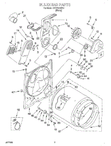 03 - Section parts for Kitchenaid Dryer KEYE679BBL1 from AppliancePartsPros.com