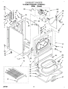 02 - Section parts for Kitchenaid Dryer KEYE870BWH1 from AppliancePartsPros.com