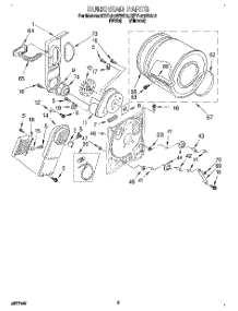 03 - Section parts for Kitchenaid Dryer KEYL510BWH2 from AppliancePartsPros.com