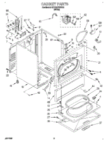 02 - Section parts for Kitchenaid Dryer KEYE677BWH2 from AppliancePartsPros.com