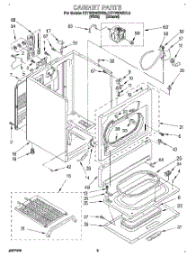 02 - Section parts for Kitchenaid Dryer KEYW870BAL0 from AppliancePartsPros.com