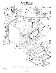 03 - Section parts for Kitchenaid Dryer KEYE800SWH1 from AppliancePartsPros.com