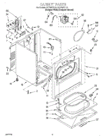 02 - Section parts for Kitchenaid Dryer KEYS677EQ1 from AppliancePartsPros.com