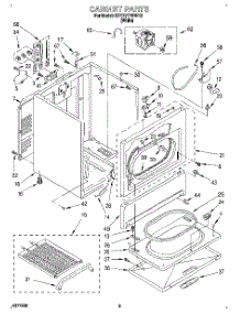 02 - Section parts for Kitchenaid Dryer KEYE777BWH2 from AppliancePartsPros.com